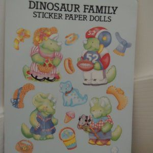 Dinosaur Family Sticker Paper Dolls Dover Paper Dolls by Elizabeth King Brownd